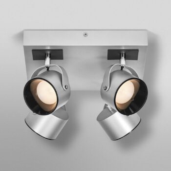 OSRAM stropné LED svetlo Jupiter PLATE, 4-pl., strieborný kov