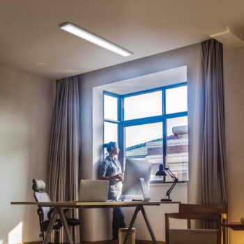 OSRAM stropné LED svetlo OFFICE LINE, biele, 122 cm, kovové
