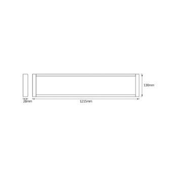 OSRAM stropné LED svetlo OFFICE LINE, biele, 122 cm, kovové