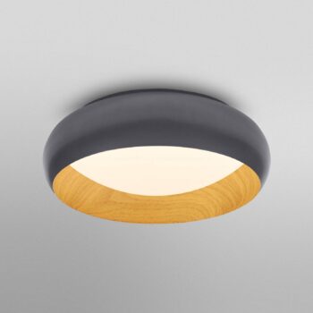 OSRAM stropné LED svetlo ORBIS LIVIA, Ø 30 cm, sivá, kovové stmievateľné