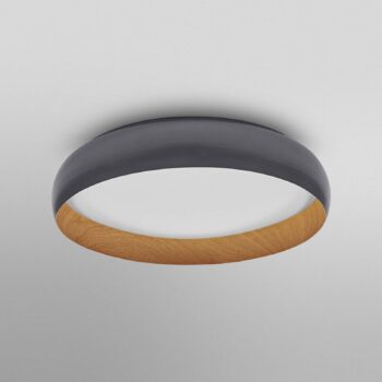 OSRAM stropné LED svetlo ORBIS LIVIA, Ø 52 cm, sivá, kovové stmievateľné