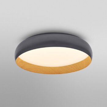 OSRAM stropné LED svetlo ORBIS LIVIA, Ø 52 cm, sivá, kovové stmievateľné