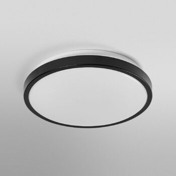 OSRAM stropné LED svetlo ORBIS LONDON, čierne, Ø 28 cm, kovové