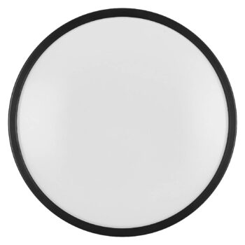 OSRAM stropné LED svetlo ORBIS LONDON, čierne, Ø 28 cm, kovové