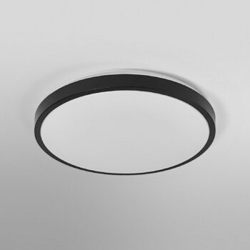 OSRAM stropné LED svetlo ORBIS LONDON, čierne, Ø 40 cm, kovové