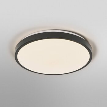 OSRAM stropné LED svetlo ORBIS LONDON, čierne, Ø 40 cm, kovové
