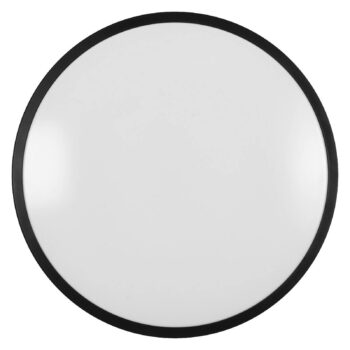OSRAM stropné LED svetlo ORBIS LONDON, čierne, Ø 40 cm, kovové