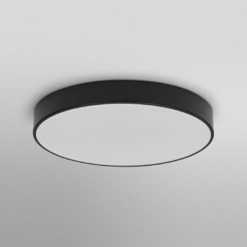 OSRAM stropné LED svetlo ORBIS SLIM MOIA čierne Ø 38 cm kovové