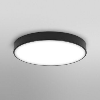 OSRAM stropné LED svetlo ORBIS SLIM MOIA čierne Ø 48 cm kovové