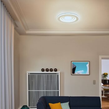 OSRAM stropné LED svetlo ORBIS SPIRAL LOOP 51 cm biele bočné osvetlenie