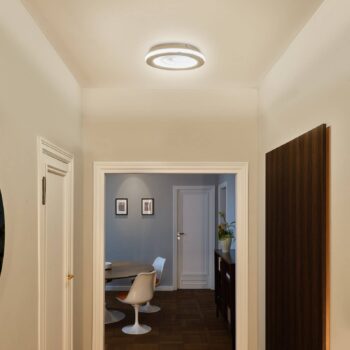 OSRAM stropné LED svetlo ORBIS SPIRAL OVAL, Ø 36 cm biele 27 W