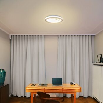 OSRAM stropné LED svetlo ORBIS SPIRAL OVAL, Ø 49 cm biele 37 W