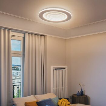 OSRAM stropné LED svetlo ORBIS SPIRAL ROUND, Ø 69 cm, biele 63 W