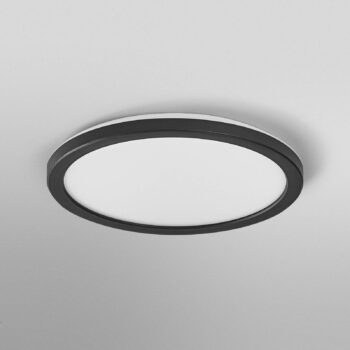 OSRAM stropné LED svetlo ORBIS ULTRA SLIM, čierne, Ø 24 cm, stmievateľné