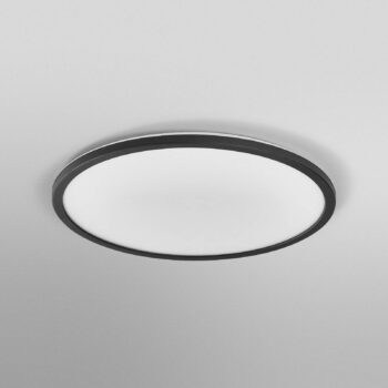 OSRAM stropné LED svetlo ORBIS ULTRA SLIM, čierne, Ø 40 cm, stmievateľné