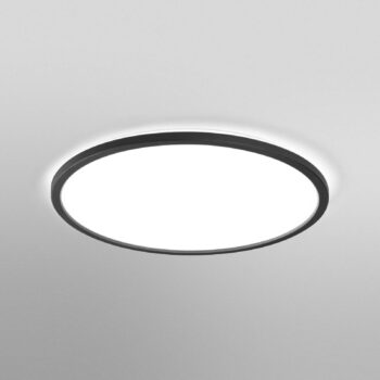 OSRAM stropné LED svetlo ORBIS ULTRA SLIM, čierne, Ø 40 cm, stmievateľné