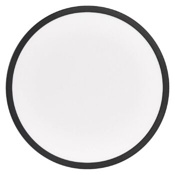 OSRAM stropné LED svetlo ORBIS ULTRA SLIM, čierne, Ø 40 cm, stmievateľné
