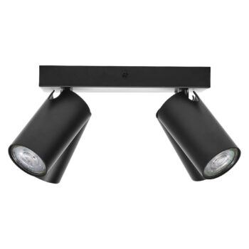 OSRAM stropné bodové svetlá OCTAGON PLATE, čierny, 4-pl. GU10-LED 927