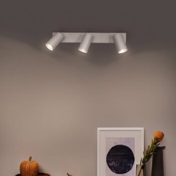 OSRAM stropné bodové svetlá OCTAGON, biely, 3-pl., GU10-LED 927 stmievateľné
