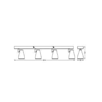 OSRAM stropné bodové svetlá PEAR, biely, 4-pl., GU10-LED 2 700 K