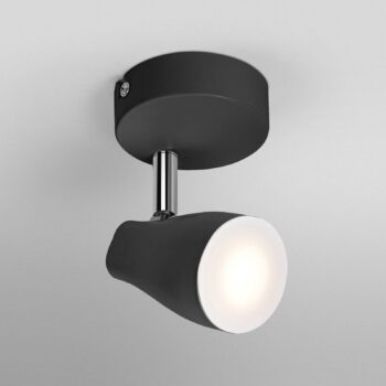 OSRAM stropné bodové svetlá PEAR, čierny, 1-pl., GU10-LED 2 700 K