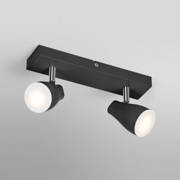 OSRAM stropné bodové svetlá PEAR, čierny, 2-pl., GU10-LED 2 700 K