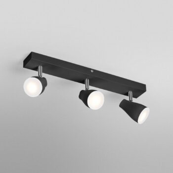 OSRAM stropné bodové svetlá PEAR, čierny, 3-pl., GU10-LED 2 700 K