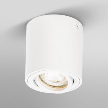 OSRAM stropné bodové svetlá ROUND, biely, Ø 8 cm, kov, GU10