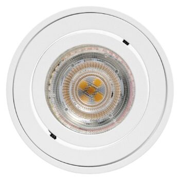OSRAM stropné bodové svetlá ROUND, biely, Ø 8 cm, kov, GU10