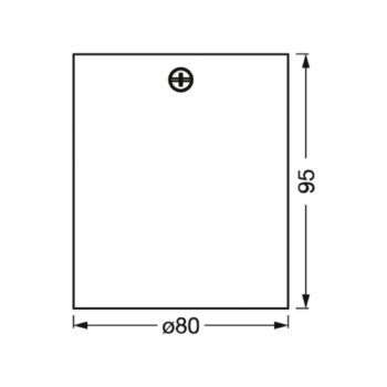 OSRAM stropné bodové svetlá ROUND, čierny, Ø 8 cm, kov, GU10