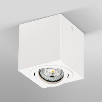 OSRAM stropné bodové svetlá SQUARE, biely, 8 x 8 cm, kov, GU10