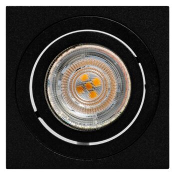 OSRAM stropné bodové svetlá SQUARE, čierny, 8 x 8 cm, kov, GU10