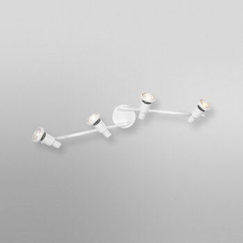 OSRAM stropné bodové svetlá, biely, 4-pl., kovový, GU10-LED 927 stmievateľné