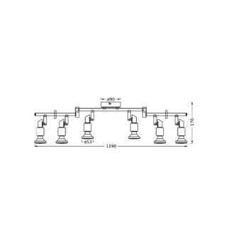 OSRAM stropné bodové svetlá, biely, 6-pl., kov, GU10-LED 927 stmievateľné
