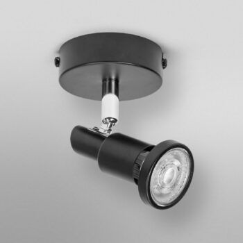 OSRAM stropné bodové svetlá, čierny, 1-pl. kovový GU10-LED 927 stmievateľné