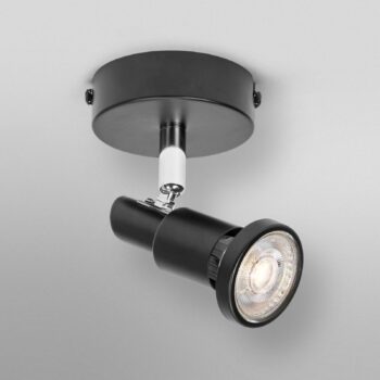 OSRAM stropné bodové svetlá, čierny, 1-pl. kovový GU10-LED 927 stmievateľné
