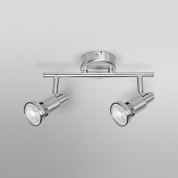 OSRAM stropné bodové svetlá, strieborný, kovový, 2-pl. GU10-LED 2 700 K
