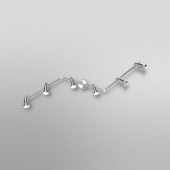 OSRAM stropné bodové svetlá, strieborný, kovový, 6-pl. GU10-LED 2 700 K