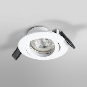 OSRAM vstavaný reflektor, Ø 9 cm, biely, kov, GU10-LED, 2 700 K
