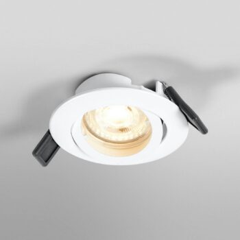 OSRAM vstavaný reflektor, Ø 9 cm, biely, kov, GU10-LED, 2 700 K