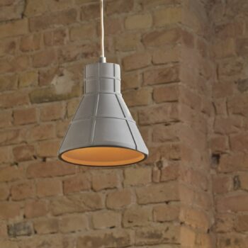OSRAM závesné svietidlo CONCRETE BIM, sivá, Ø 20 cm, betón, E27