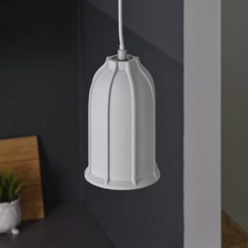OSRAM závesné svietidlo CONCRETE SIM, sivá, Ø 12 cm, betón, E27