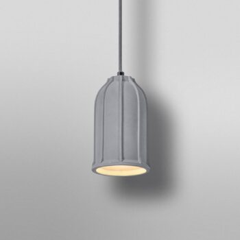OSRAM závesné svietidlo CONCRETE SIM, sivá, Ø 12 cm, betón, E27