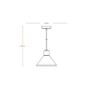 OSRAM závesné svietidlo CONCRETE WOOD, sivá, Ø 22 cm, betón, E27