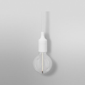 OSRAM závesné svietidlo VINTAGE 1906 BELL, biela, plast, Ø 9 cm