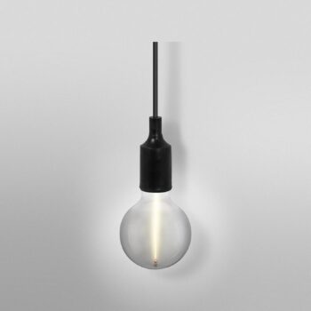 OSRAM závesné svietidlo VINTAGE 1906 BELL čierna plastová Ø 9 cm