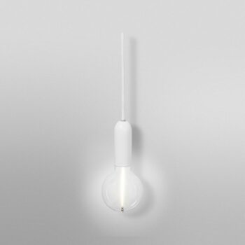OSRAM závesné svietidlo VINTAGE 1906 ROUND, biele, kov, Ø 10 cm