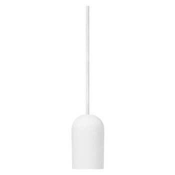OSRAM závesné svietidlo VINTAGE 1906 ROUND, biele, sadra, Ø 12 cm