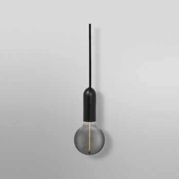 OSRAM závesné svietidlo VINTAGE 1906 ROUND, čierna, kov Ø 10 cm