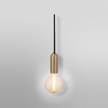 OSRAM závesné svietidlo VINTAGE 1906 ROUND, zlaté, kov, Ø 10 cm